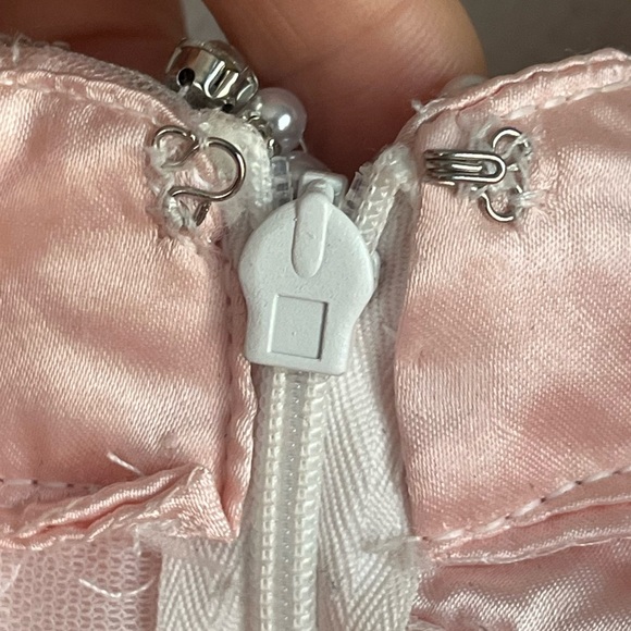 ALYCE Maxi Tulle Skirt Beaded Waistband Sz Large - Picture 5 of 13